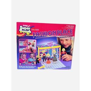 Vintage Toy Playset Tyco Super Dough Fashion Place Modeling 1989 Retro Girl Fun